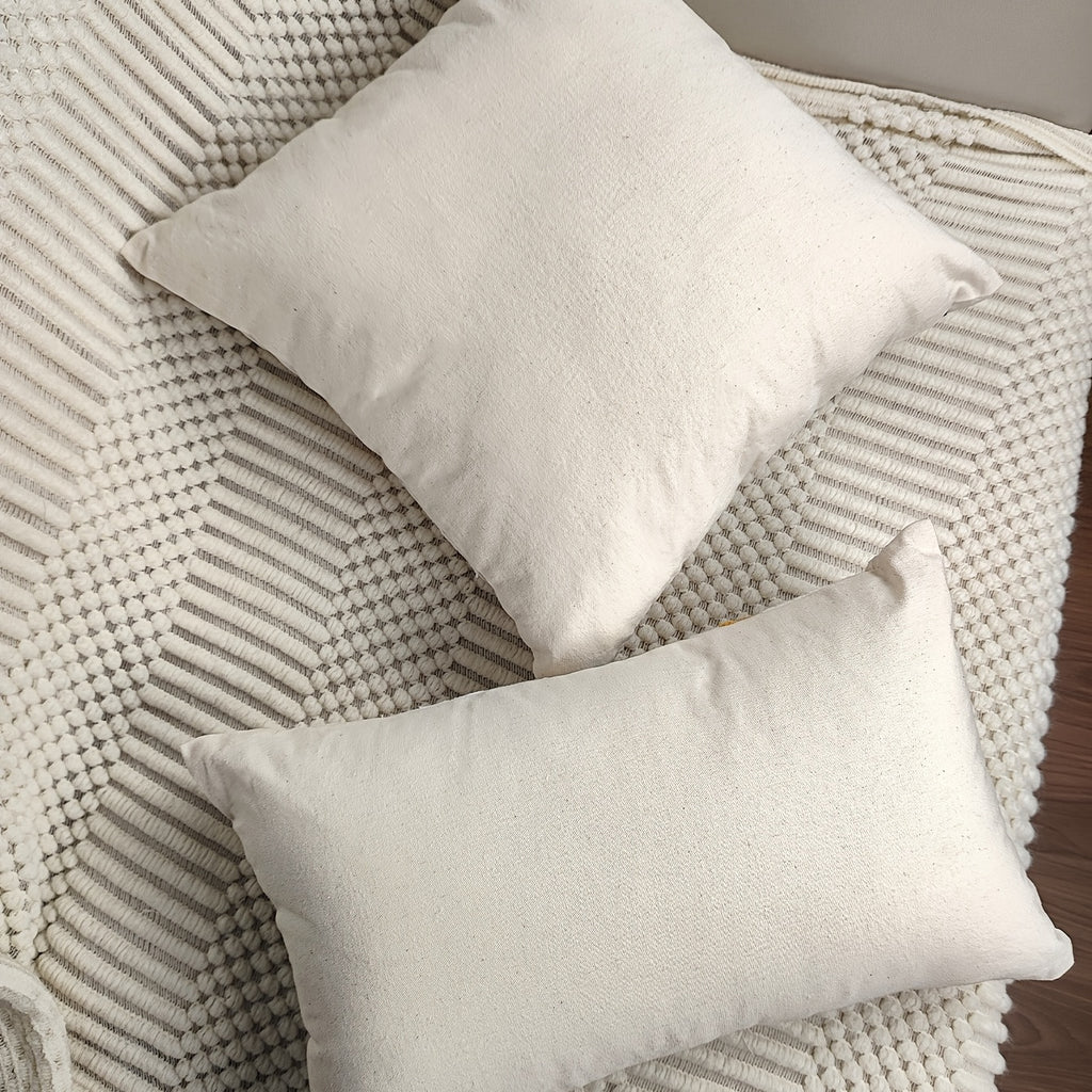 Round Floral Embroidered Cushion Cover
