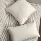 Round Floral Embroidered Cushion Cover