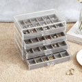 4-Layer Clear Acrylic Jewellery Organiser