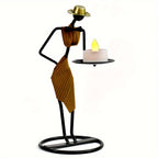 Creative Iron Candlestick Holder – Romantic Dining Décor