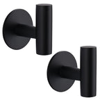 2 Heavy-Duty Adhesive Stainless Steel Hooks