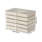 Clear 5-Drawer Jewellery Display Organiser