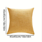 Set of 2 Solid Linen Cushion Covers – 45x45cm