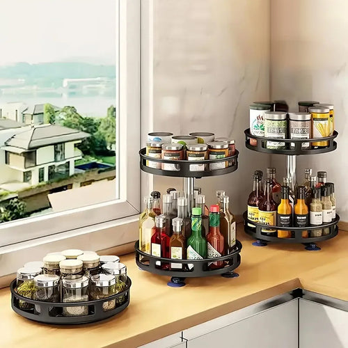 2/3-Tier 360° Rotating Spice Rack