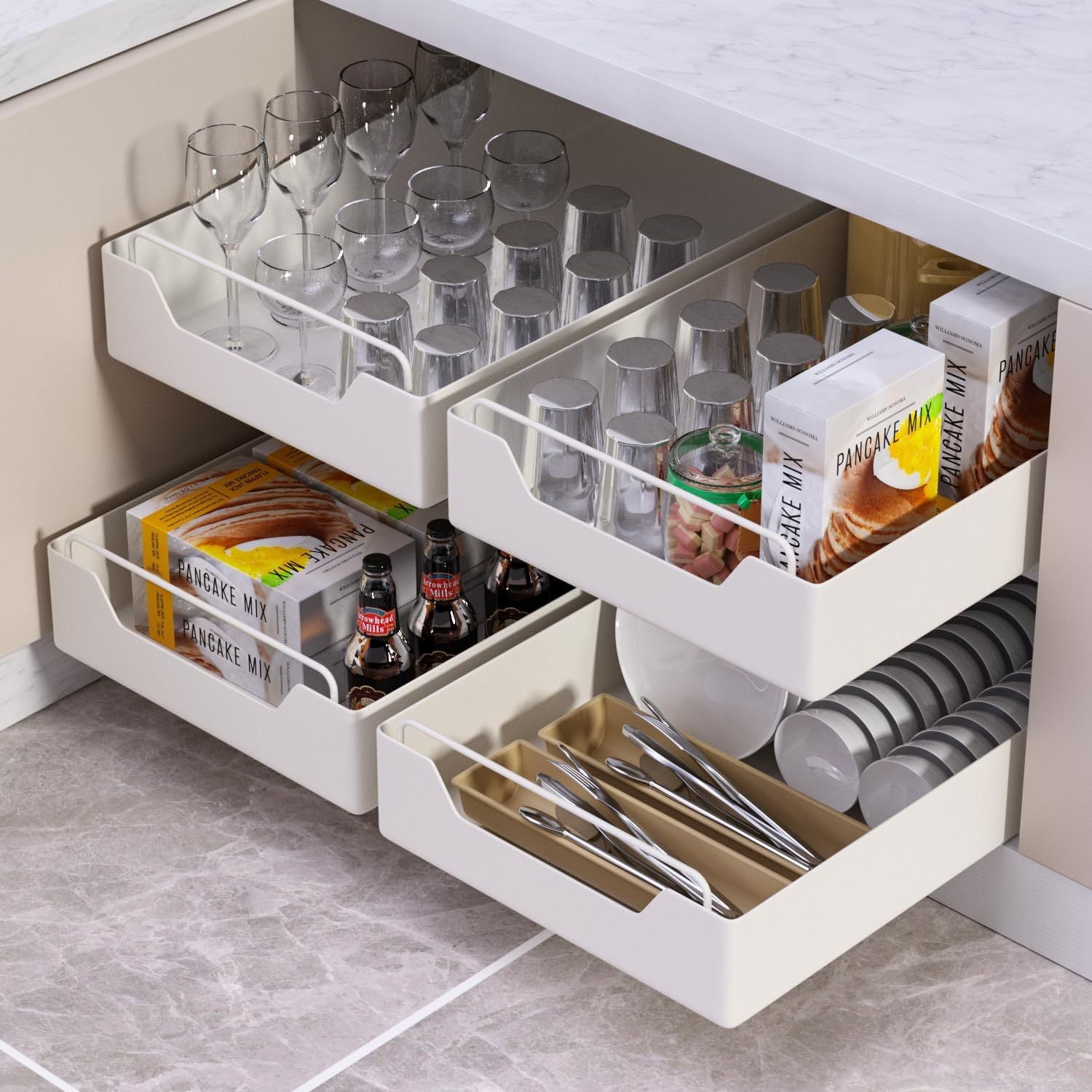 Expandable Drawer Organiser with Nano Adhesive