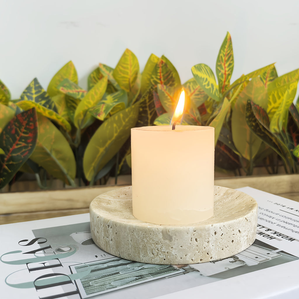 Natural Marble Round Trinket Tray