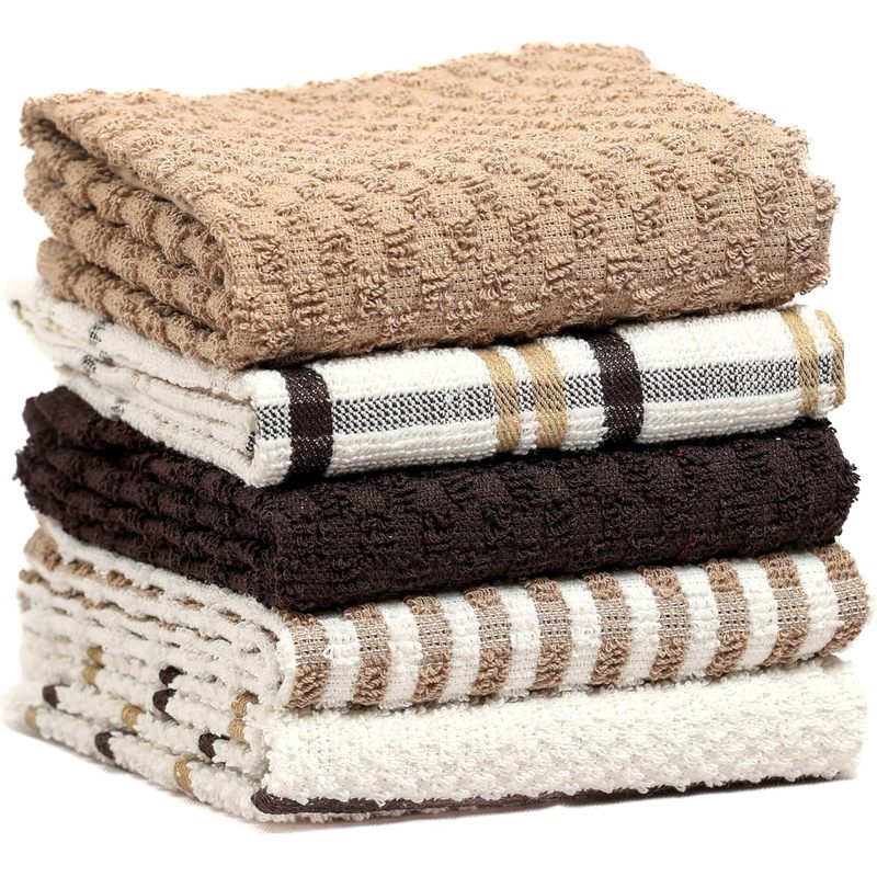Set of 5 Soft Terry Kitchen Towels