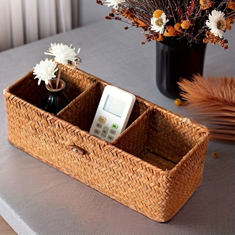 Woven Decorative Storage Box with Lid
