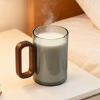 360ml Borosilicate Glass with Wooden Handle