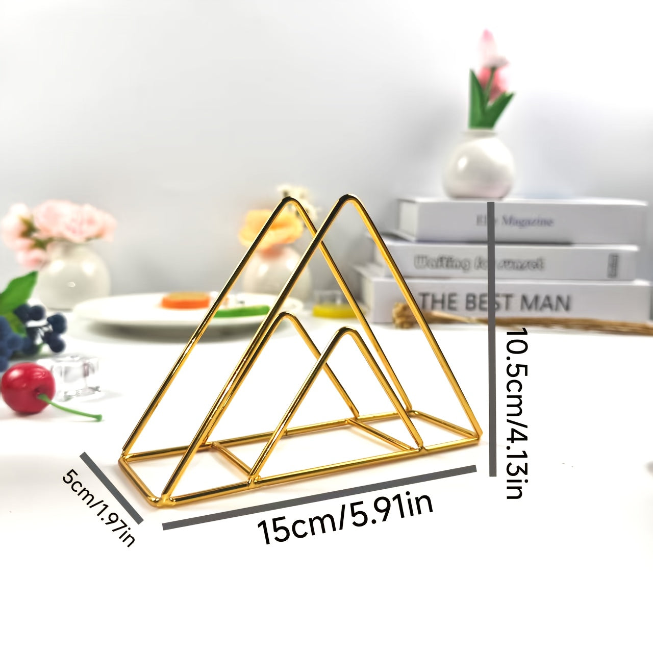 Cast Iron Triangle Napkin Holder