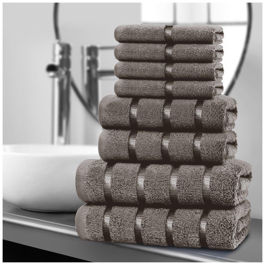 8-Piece Egyptian Cotton Towel Set