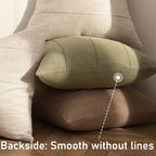 Set of 2 Striped Linen Pillowcases