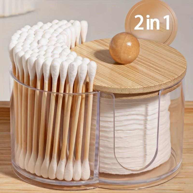 Round Makeup Pad & Floss Holder