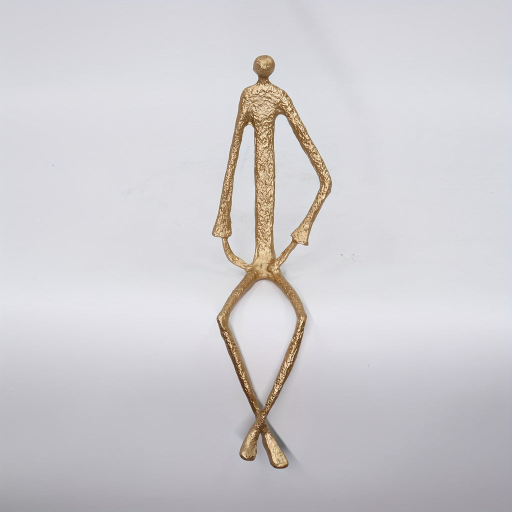 Cast Iron Abstract Figure Sculpture in Various Poses