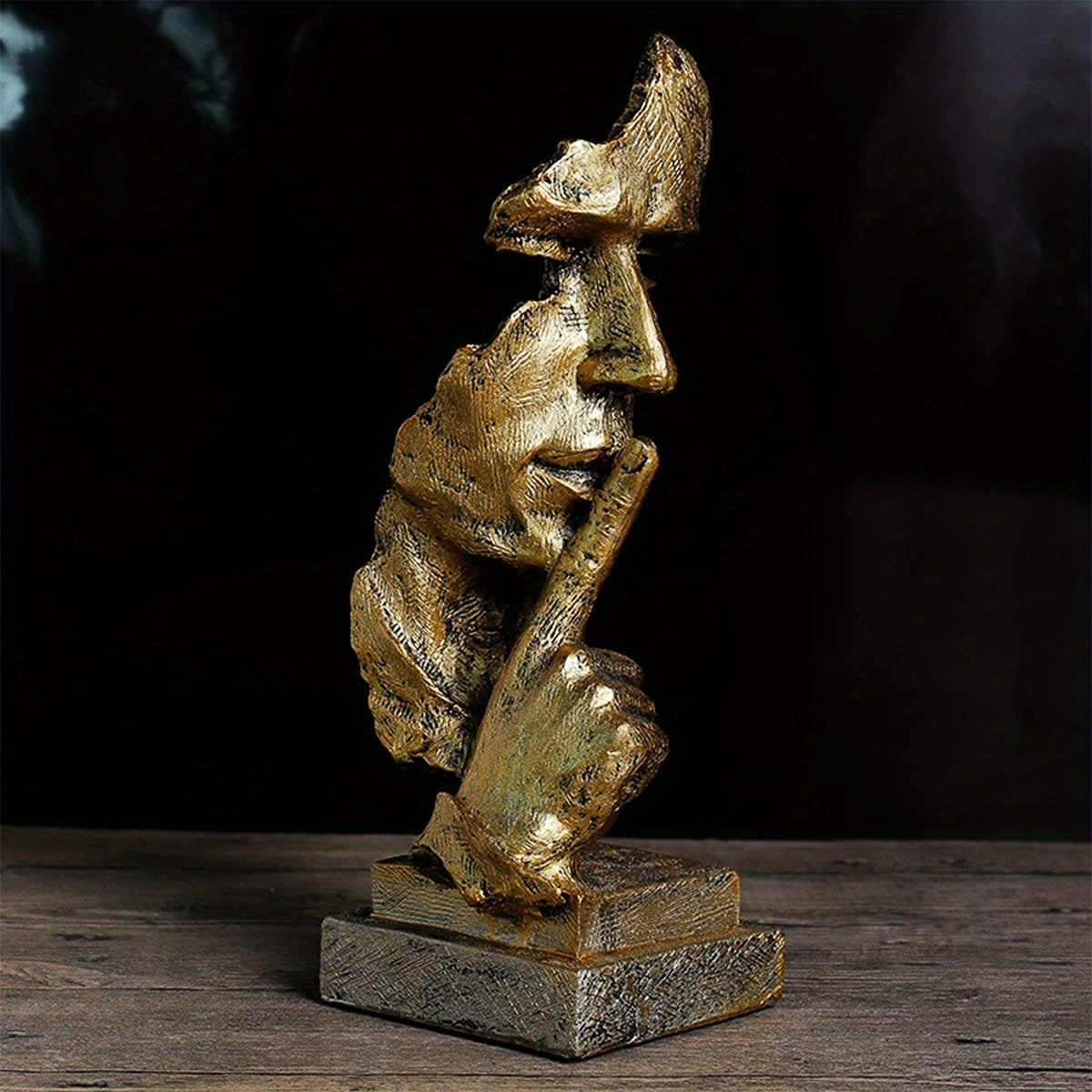 Silent Man Abstract Resin Sculpture