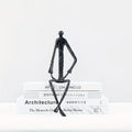 Cast Iron Abstract Figure Sculpture in Various Poses