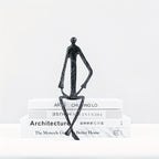 Cast Iron Abstract Figure Sculpture in Various Poses