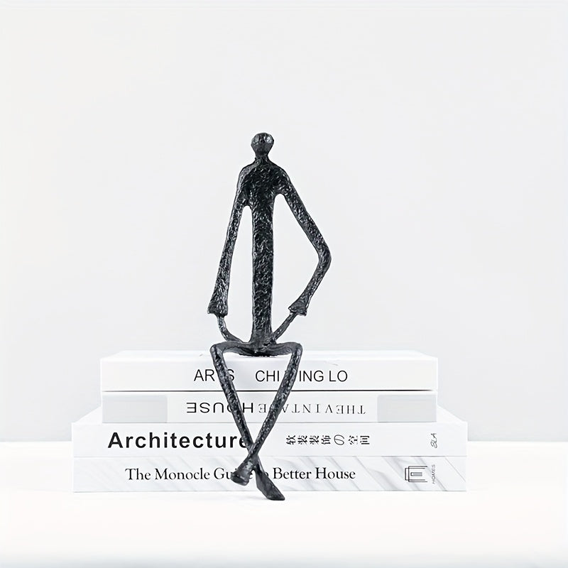 Cast Iron Abstract Figure Sculpture in Various Poses