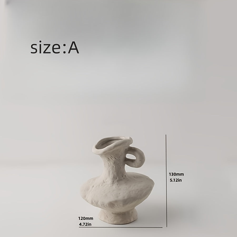 Handcrafted Textured Decorative Ceramic Vase