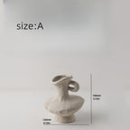 Handcrafted Textured Decorative Ceramic Vase