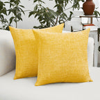 Set of 2 Solid Linen Cushion Covers – 45x45cm