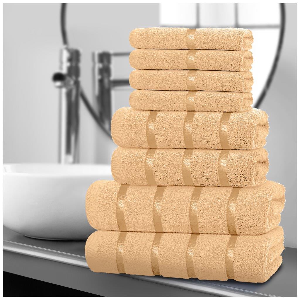8-Piece Egyptian Cotton Towel Set