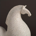 Handcrafted Resin Abstract Horse Sculpture