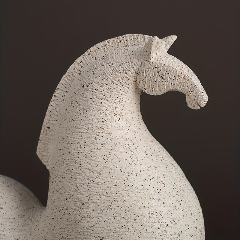 Handcrafted Resin Abstract Horse Sculpture