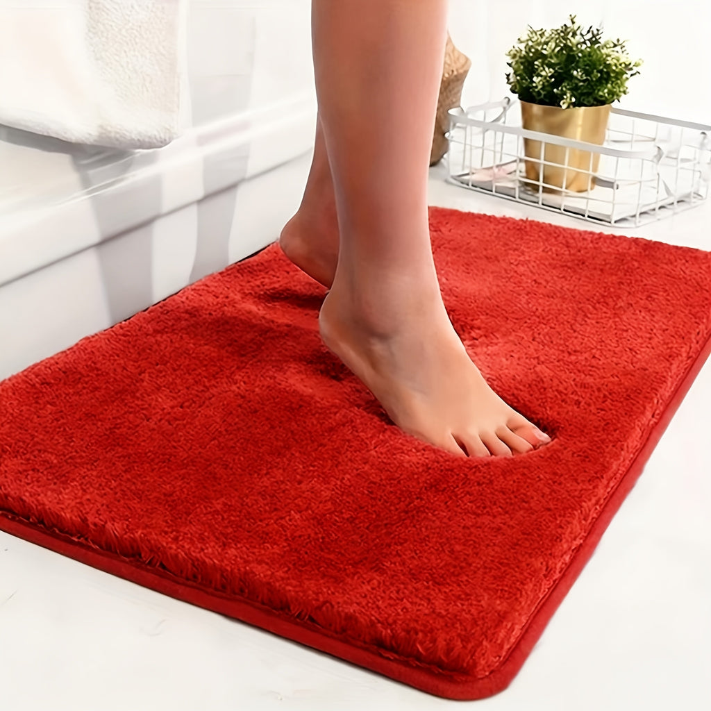 Thick Long-Pile Microfibre Bath Mat