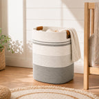 Large Cotton Rope Storage Basket with Handles