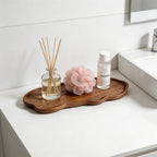 Cloud-Shaped Wooden Bathroom Tray
