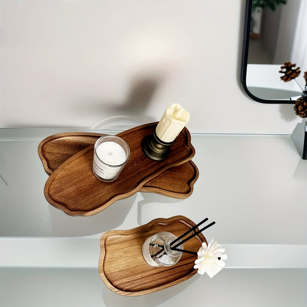 Cloud & Rainbow Wooden Vanity Tray