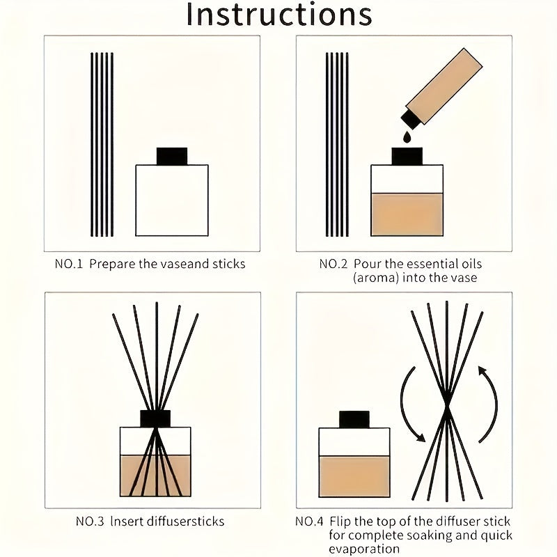 Premium Reed Diffuser Sticks – Set of 6