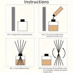 Premium Reed Diffuser Sticks – Set of 6
