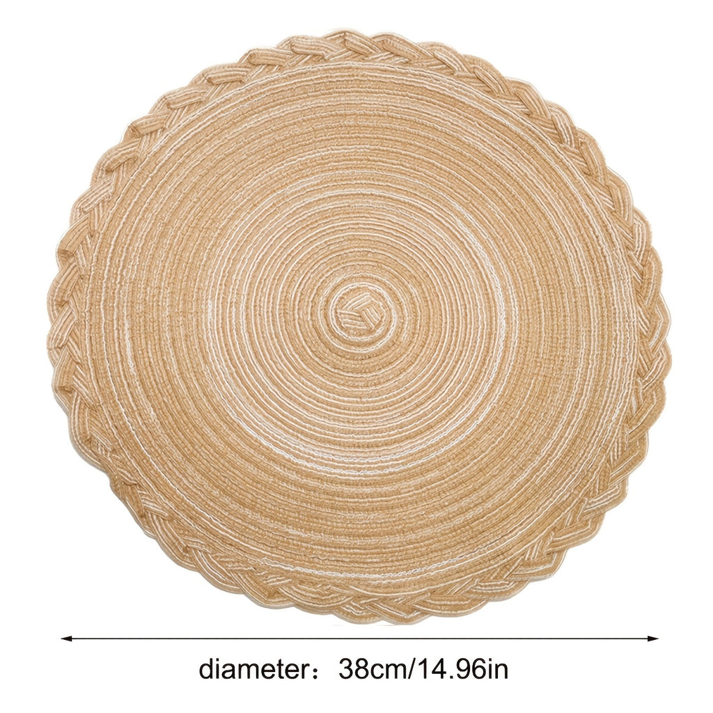 Bohemian Woven Round Placemats – Set of 6, 8 or 10