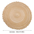Bohemian Woven Round Placemats – Set of 6, 8 or 10