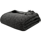 Olivia Rocco Chenille Box-Stitch Throw