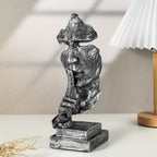 Silent Man Abstract Resin Sculpture