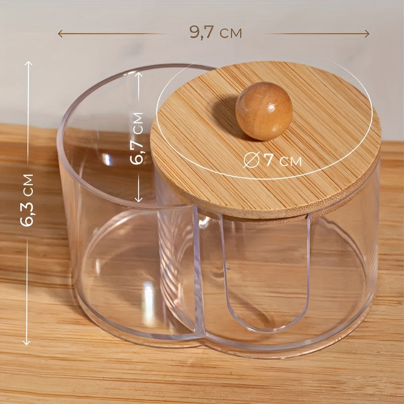 Round Makeup Pad & Floss Holder