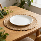 Bohemian Woven Round Placemats – Set of 6, 8 or 10