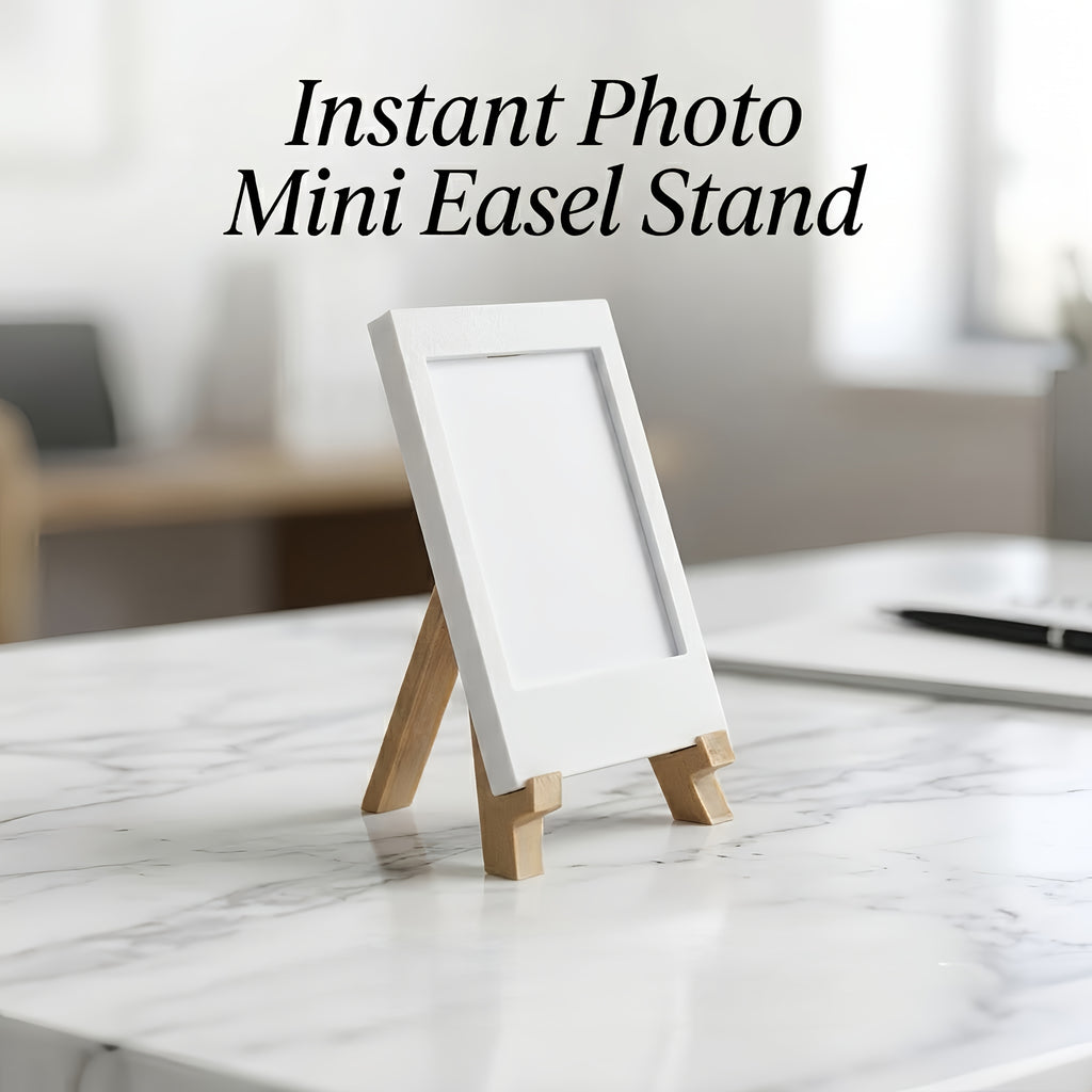 White Mini Instax Photo Frame – Easel Stand
