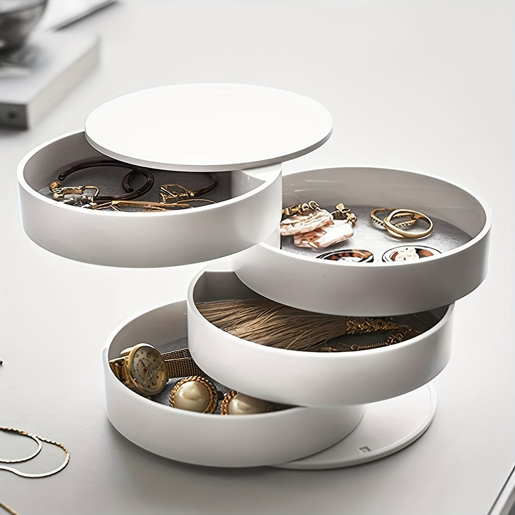 Rotating Hair Accessory Organiser with Lid
