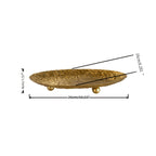 Hammered Gold Wrought Iron Decorative Tray with Tripod Stand
