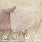 Crinkled Polyester Gauze Table Runner