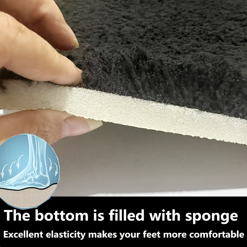Thick Long-Pile Microfibre Bath Mat