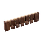 6-Hook Piano Key Wall-Mounted Wooden Coat Rack