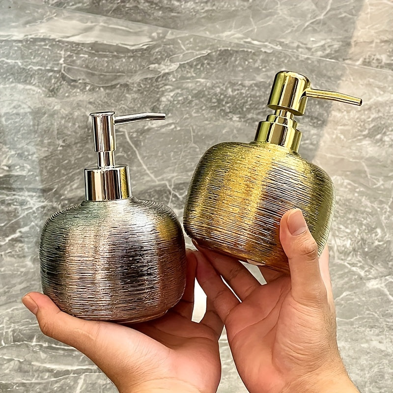 Champagne Gold Ceramic Soap Dispenser