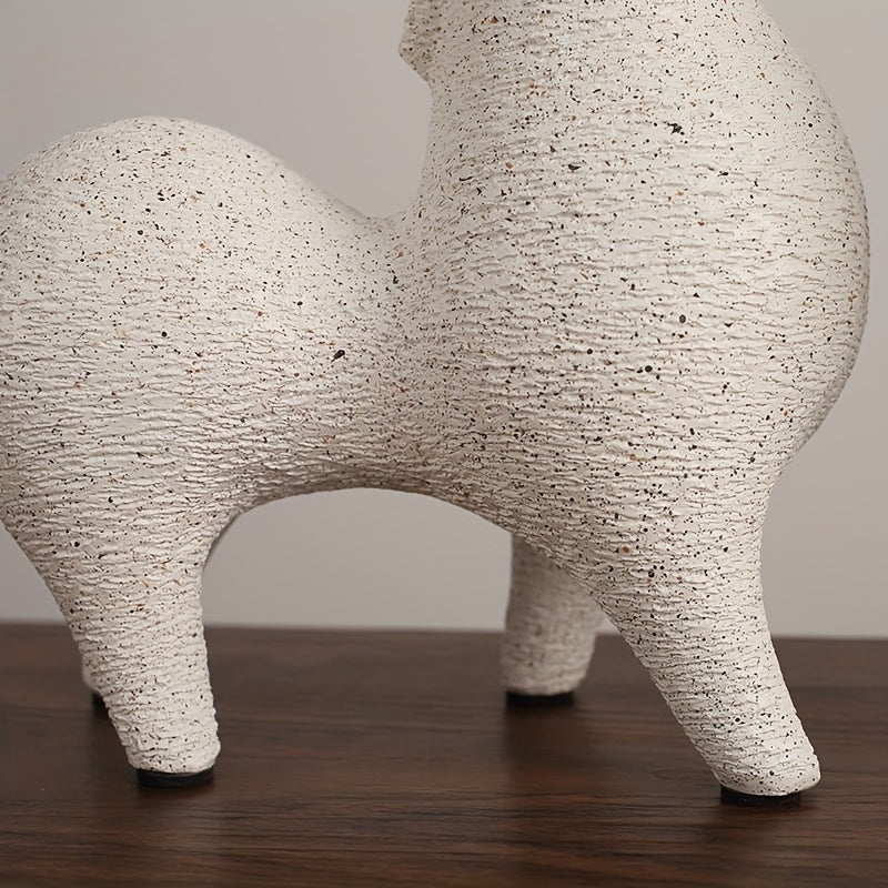 Handcrafted Resin Abstract Horse Sculpture