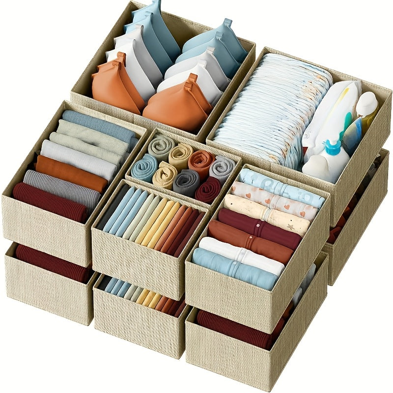 6-Piece Non-Woven Fabric Drawer Organiser Set