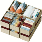 6-Piece Non-Woven Fabric Drawer Organiser Set